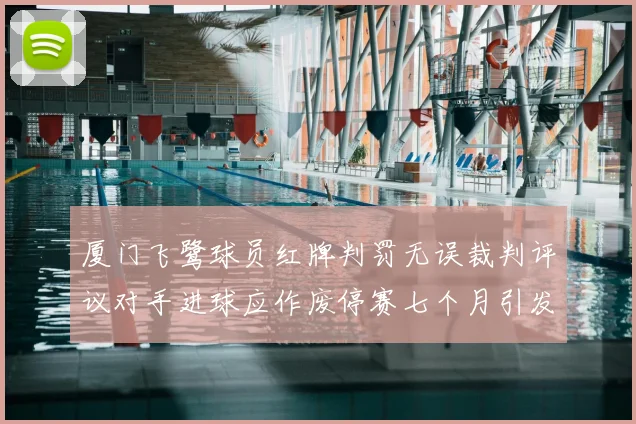 厦门飞鹭球员红牌判罚无误裁判评议对手进球应作废停赛七个月引发热议